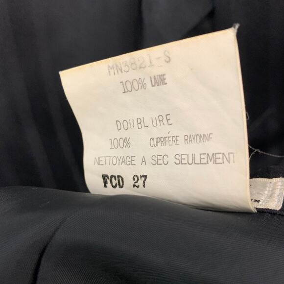 MATSUDA Size S Black Stripe Wool Double Breasted 30 29 Suit - Picture 8 of 10